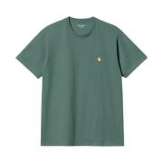 Korte Mouw T-Shirt La T-Shirt Carhartt Wip , Green , Heren