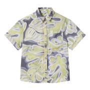 Paarse Antilles Shirt Polyester Hoff , Multicolor , Heren