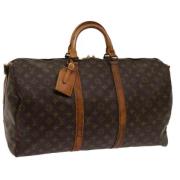 Pre-owned Canvas travel-bags Louis Vuitton Vintage , Brown , Dames