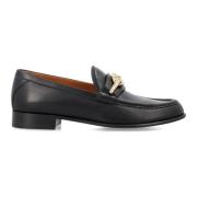 Gouden V-logo Loafers Nero Ss24 Valentino Garavani , Black , Dames