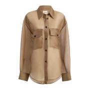 Stijlvolle Top voor Vrouwen Khaite , Beige , Dames