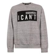 Sweatshirt Dsquared2 Felpa Stijl Dsquared2 , Gray , Heren