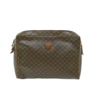 Pre-owned Canvas clutches Celine Vintage , Brown , Dames