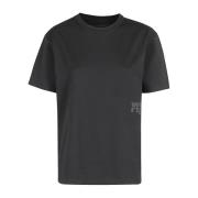 Essentiële Korte Mouw Tee T by Alexander Wang , Black , Dames