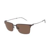 Bruin Frame Donkerbruine Lenzen Zonnebril Emporio Armani , Brown , Her...