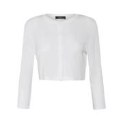 Gezellig Gebreid Vest Max Mara , White , Dames