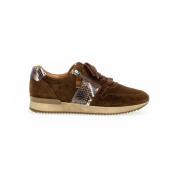 Bruine Velvet Sneakers Gabor , Brown , Dames