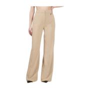 Straight Leg Pants Elisabetta Franchi , Beige , Dames