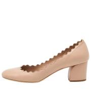 Pre-owned Leather heels Chloé Pre-owned , Beige , Dames