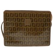 Pre-owned Canvas fendi-bags Fendi Vintage , Brown , Dames