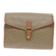 Pre-owned Canvas clutches Celine Vintage , Beige , Dames