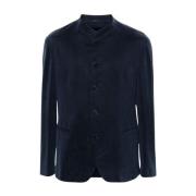 Blauw Navy Slim Fit Jas Giorgio Armani , Blue , Heren