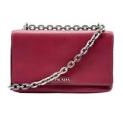 Pre-owned Leather prada-bags Prada Vintage , Red , Dames