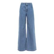 Vintage Lage Taille Palazzo Jeans MVP wardrobe , Blue , Dames