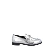 Stijlvolle Zilveren Vegan Loafers Noa Harmon , Gray , Dames