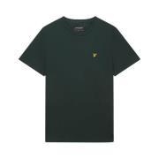 Donkergroen Plain T-Shirt Lyle & Scott , Green , Heren