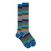 Italiaanse katoenen sokken strepen stippen Gallo , Multicolor , Dames