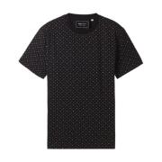 Casual T-shirt Heren Tom Tailor , Black , Heren