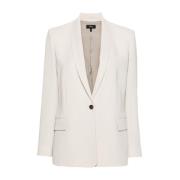 Shawl Lapel Ice Blazer Jas Theory , White , Dames