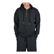 Hoodie met ritszak Xagon Man , Black , Heren