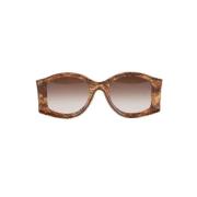 Pre-owned Acetate sunglasses Loewe Pre-owned , Brown , Dames