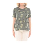 Zijden Rock T-shirt Groen Khaki Max Mara , Green , Dames