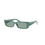 Groen Frame Petrol Groene Lenzen Zonnebril Ray-Ban , Green , Unisex