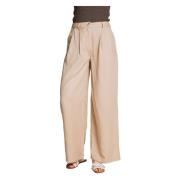 Stoffen Broek Beige Zhrill , Beige , Dames