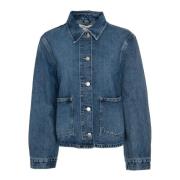 Denim Cardigan met Regular Fit Samsøe Samsøe , Blue , Dames