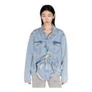 Wire Denim Jacket Y/Project , Blue , Dames