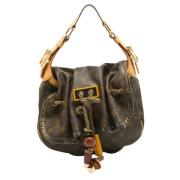 Pre-owned Leather handbags Louis Vuitton Vintage , Brown , Dames