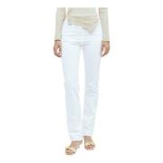 Garment-Dyed Denim Jeans Jacquemus , White , Dames