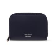 Leren portemonnee Salvatore Ferragamo , Blue , Heren