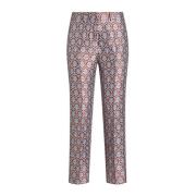 Bloemen Jacquard Broek Etro , Multicolor , Dames