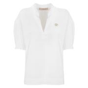 Witte T-shirts en Polos Regular Fit Twinset , White , Dames