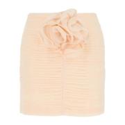 Peach Crepe Mini Rok Magda Butrym , Orange , Dames