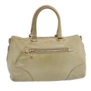 Pre-owned Leather prada-bags Prada Vintage , Green , Dames