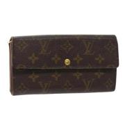 Pre-owned Canvas wallets Louis Vuitton Vintage , Brown , Dames