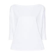 Witte Boothals Trui Wild Cashmere , White , Dames