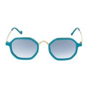 Elegante Zonnebril met Onregelmatige Vorm Eyepetizer , Blue , Dames