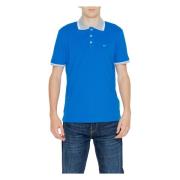 Korte Mouw Polo Shirt Lente/Zomer GAS , Blue , Heren