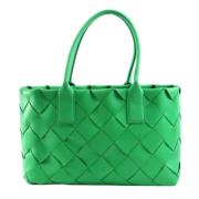 Pre-owned Leather shoulder-bags Bottega Veneta Vintage , Green , Dames