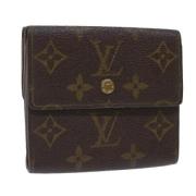 Pre-owned Canvas wallets Louis Vuitton Vintage , Brown , Dames