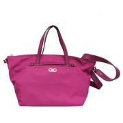 Pre-owned Fabric handbags Salvatore Ferragamo Pre-owned , Pink , Dames