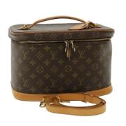 Pre-owned Canvas handbags Louis Vuitton Vintage , Brown , Dames