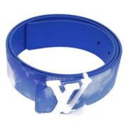 Pre-owned Canvas belts Louis Vuitton Vintage , Blue , Dames