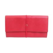 Pre-owned Leather wallets Prada Vintage , Red , Dames