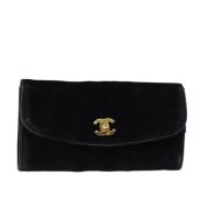 Pre-owned Fabric pouches Chanel Vintage , Black , Dames