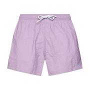 Geborduurde logo zwemshorts - Roze Emporio Armani , Purple , Heren