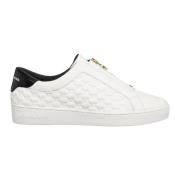 Slip-On Schoenen met Rits en Logo Michael Kors , White , Dames